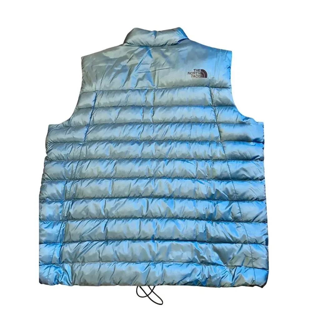 North Face Puffer Vest Blue XL 700 Fill Goose